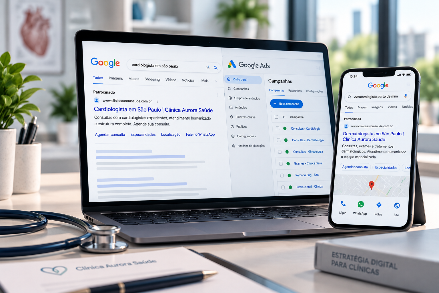 Google Ads para médicos, clínicas e consultórios