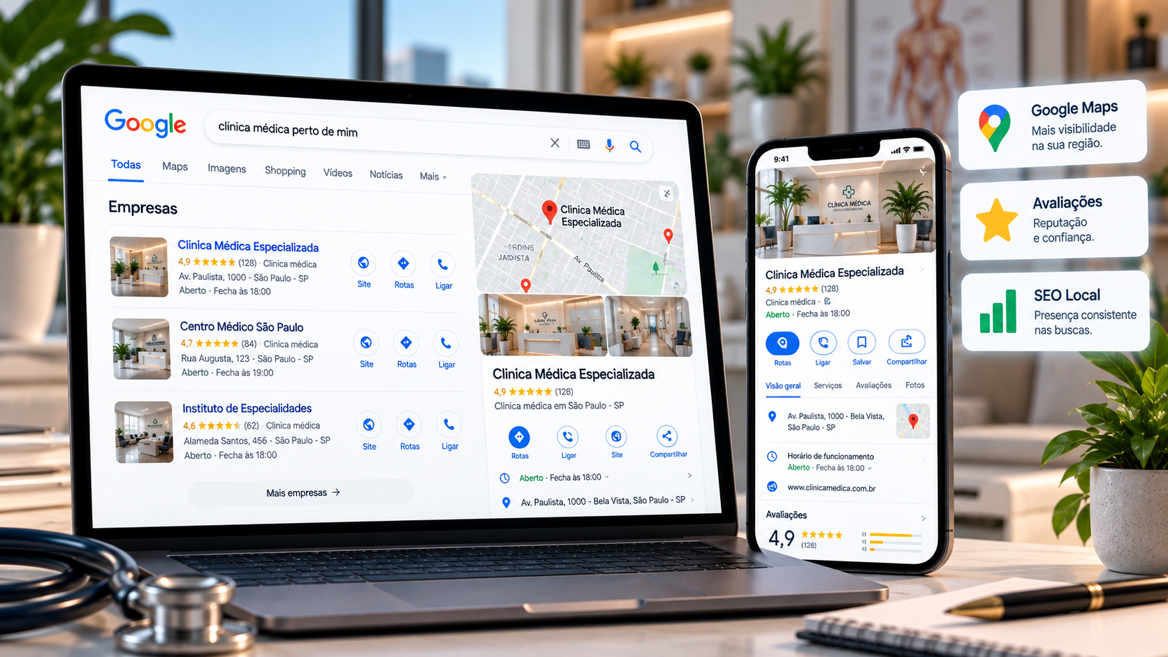 Google Meu Negócio para Médicos e Clínicas