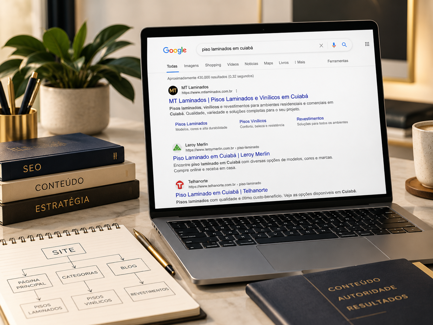 Estratégia de conteúdo e arquitetura para SEO