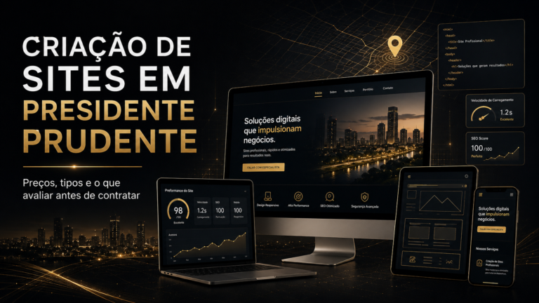 Criação de Sites em Presidente Prudente: Preços, Tipos e o que Avaliar